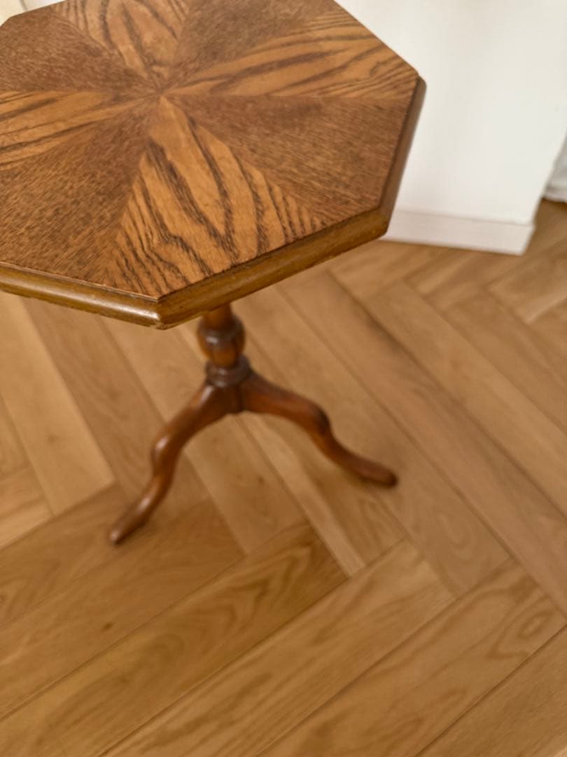 イギリス　アンティーク木製ワインテーブル/サイドテーブル