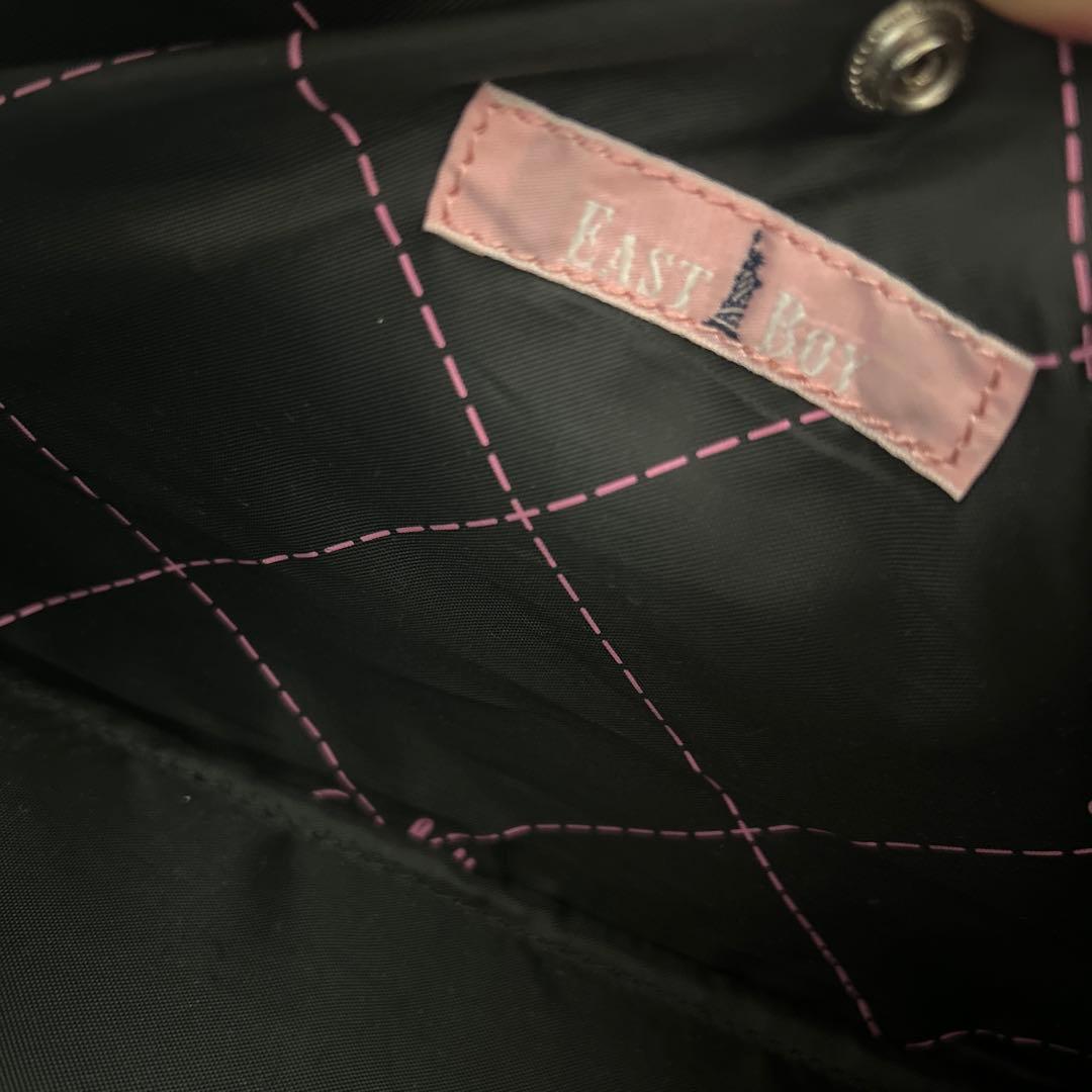 【美品】【希少】イーストボーイ　スクールバッグ　軽量合皮　こげちゃ　 ピンク