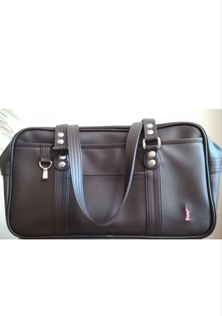 【美品】【希少】イーストボーイ　スクールバッグ　軽量合皮　こげちゃ　 ピンク