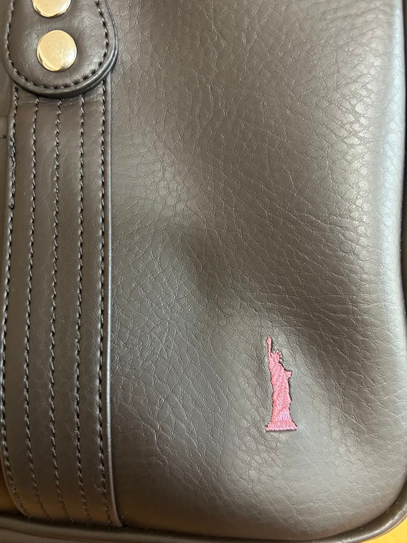 【美品】【希少】イーストボーイ　スクールバッグ　軽量合皮　こげちゃ　 ピンク