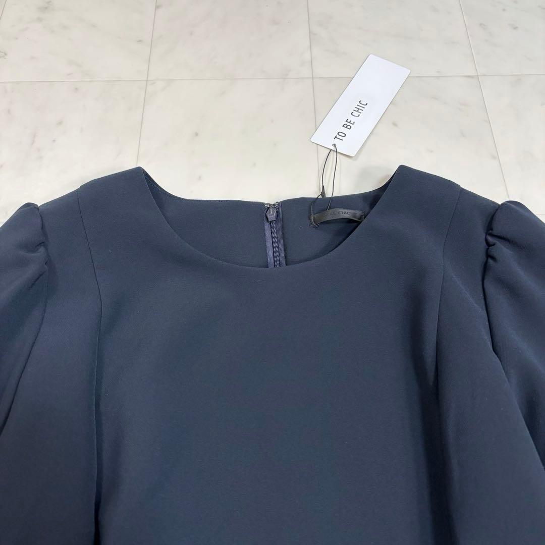 チロリンママ です★新品★ストレッチダブルクロス チュニックブラウス