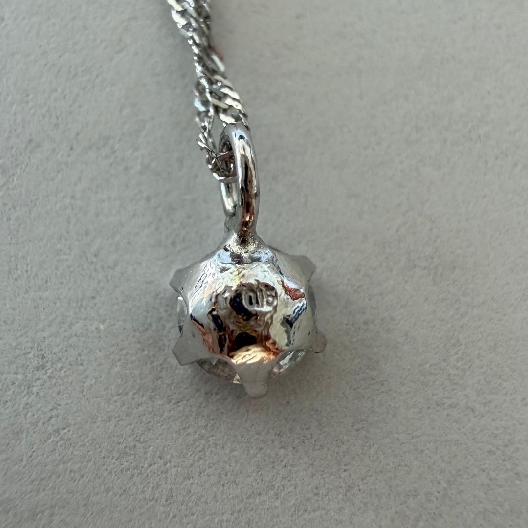 プラチナ850 Pt900 ダイヤモンド 0.15ct ネックレス