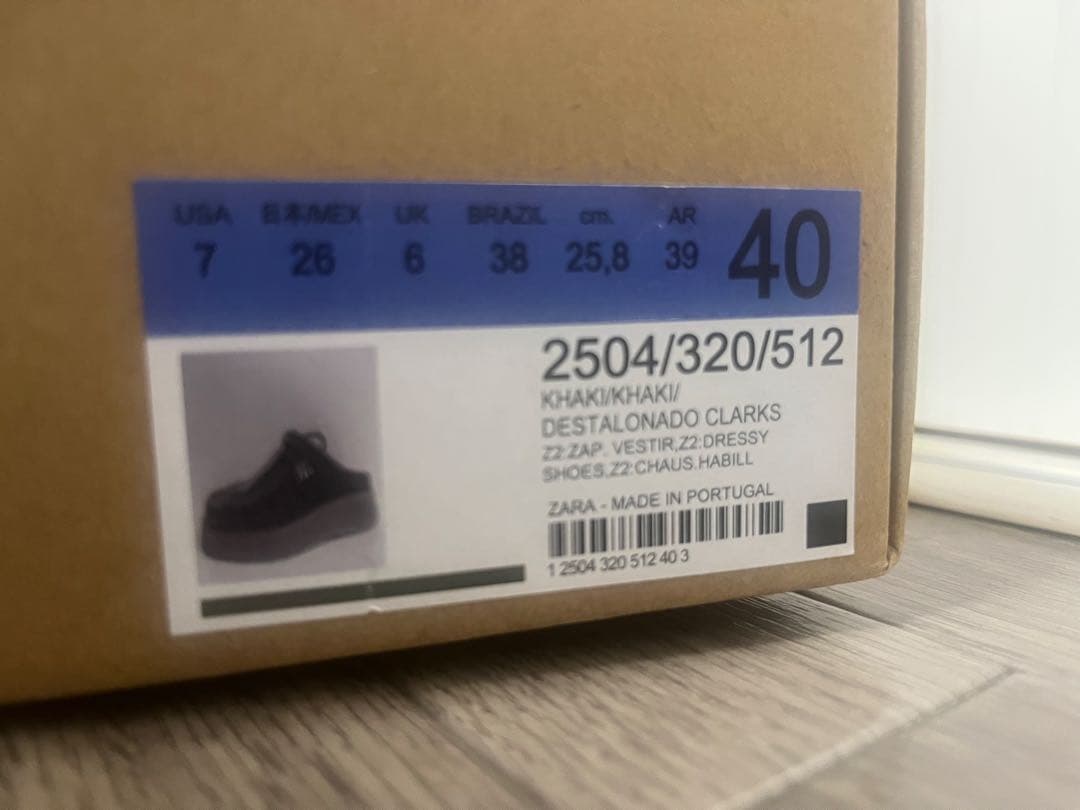 CLARKS × ZARA レザーミュール