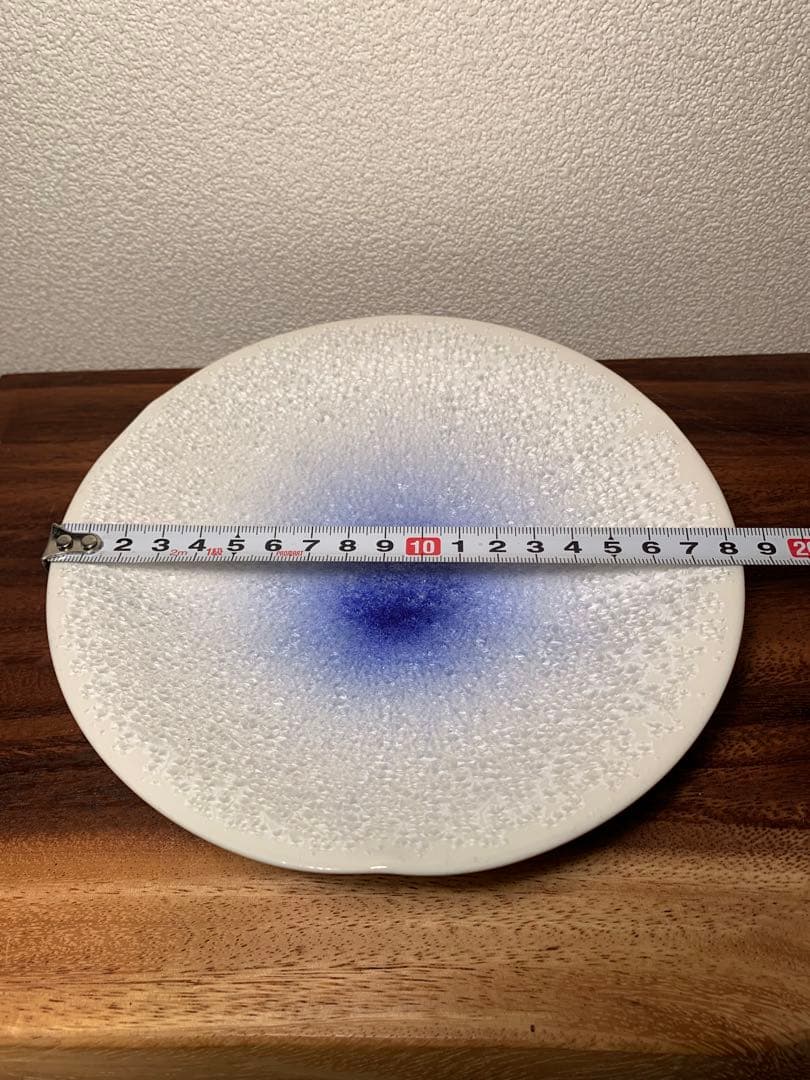 名工 馬場真右エ門 藍染水滴 藍染水滴 台皿 有田焼 真右ェ門窯 6枚