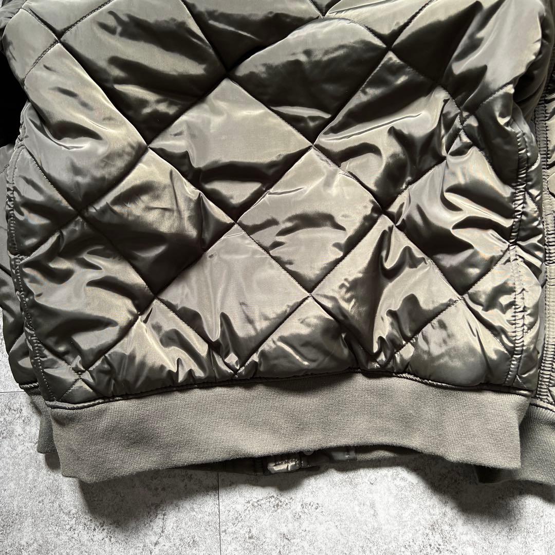 未使用【アヴィレックス】（M）キルティング ジャケット 中綿 カーキ 短丈