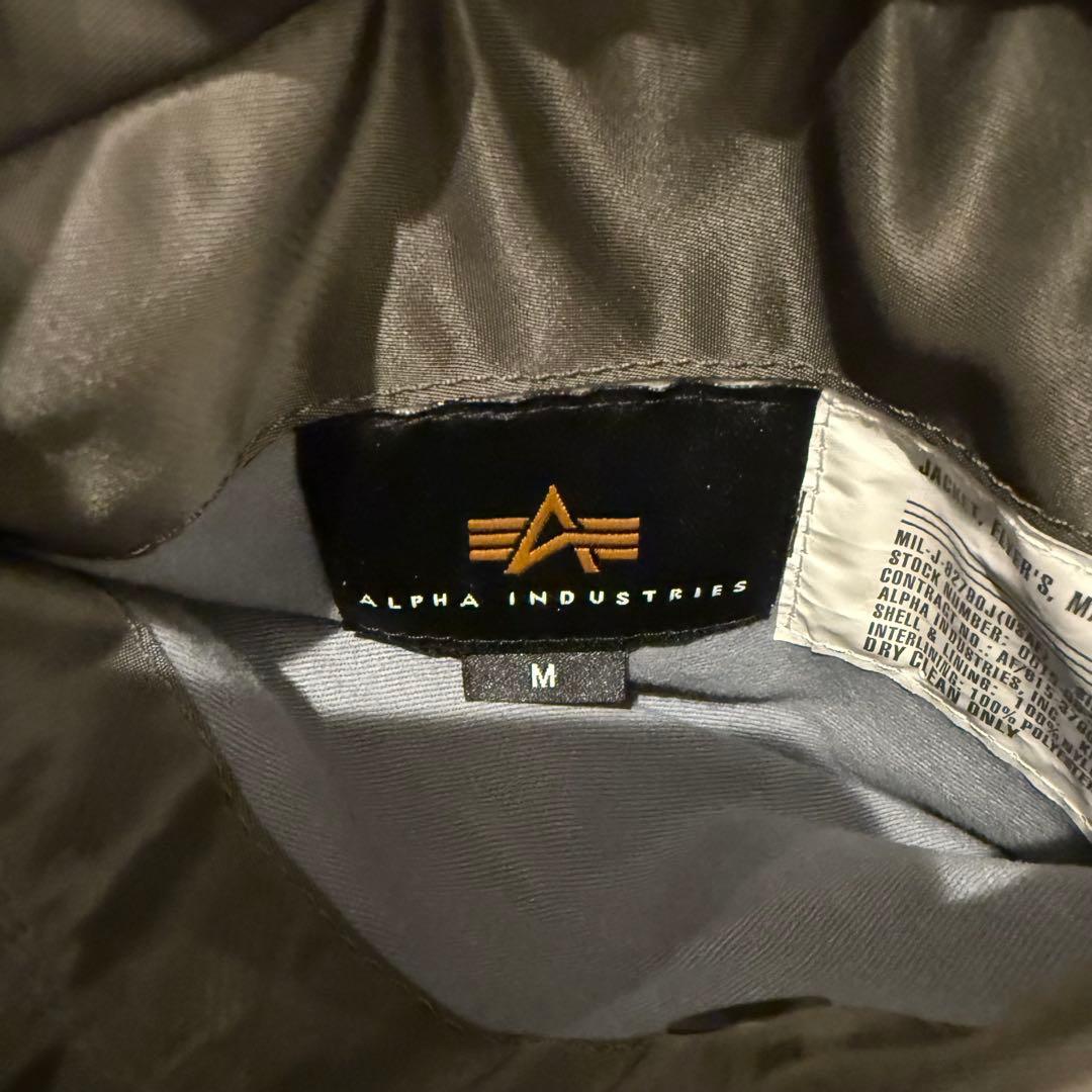 【ALPHA】Mサイズ MA-1 フライトジャケット ダークグリーン