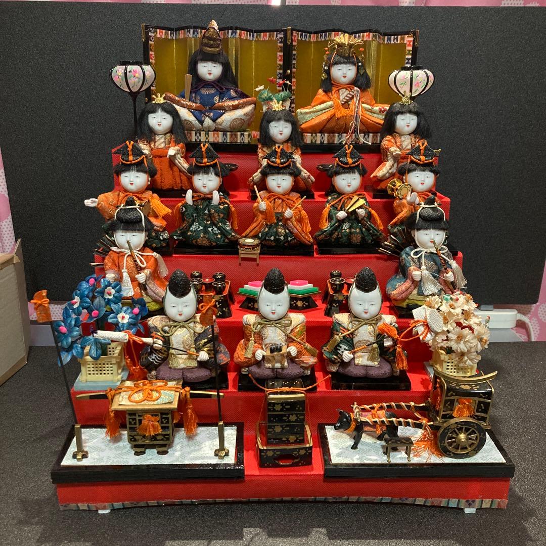 雛人形　最終価格　木目込み十五人揃え　古い