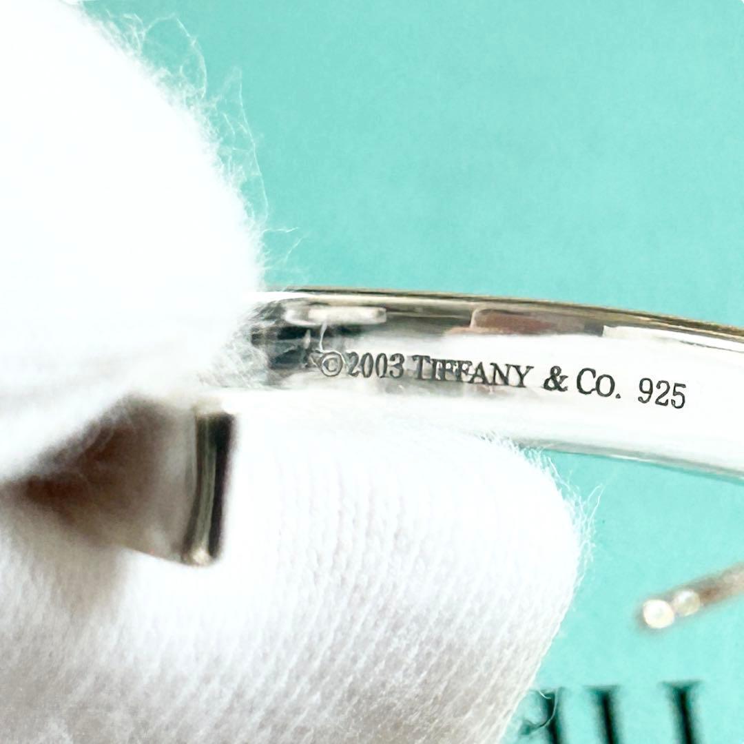 【極美品】ティファニー　ナロー　フープピアス　SV925 袋箱付き