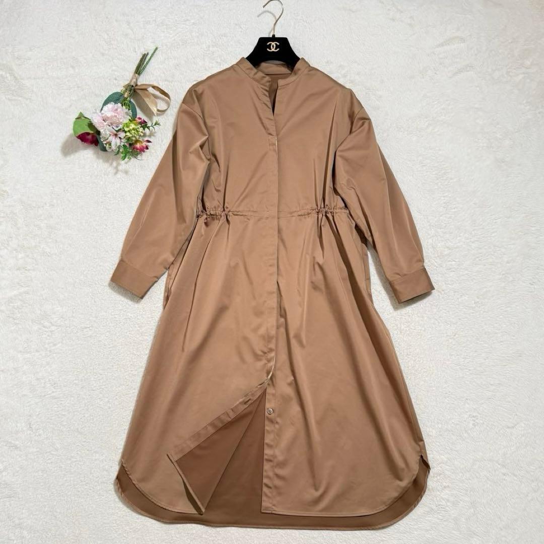 美品　SOEJU ソージュ　リモンタコートワンピース　キャメル　2way