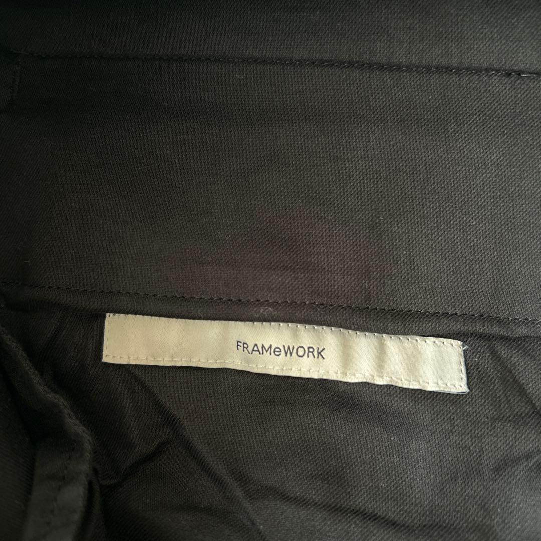 フレームワーク セミフレアパンツ Black 38