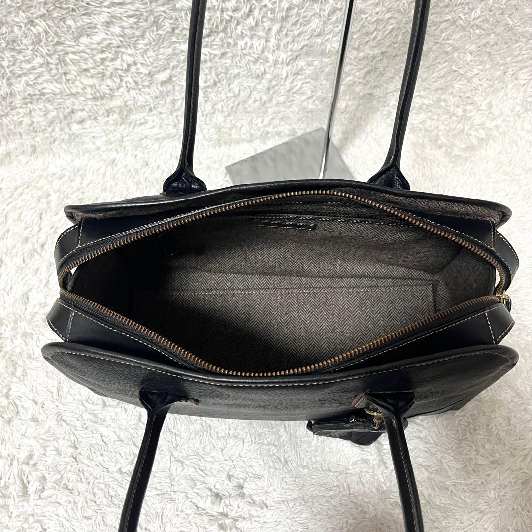 ✨希少✨ ソメスサドル トートバッグ ステッチ オールレザー 黒