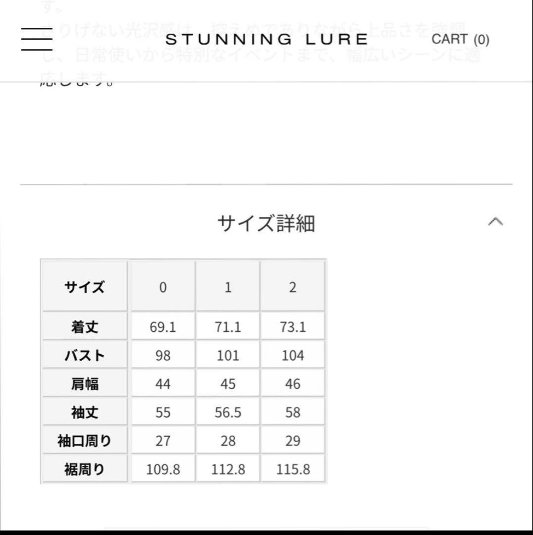 スタニングルアーｒカラーレスシアージャケット