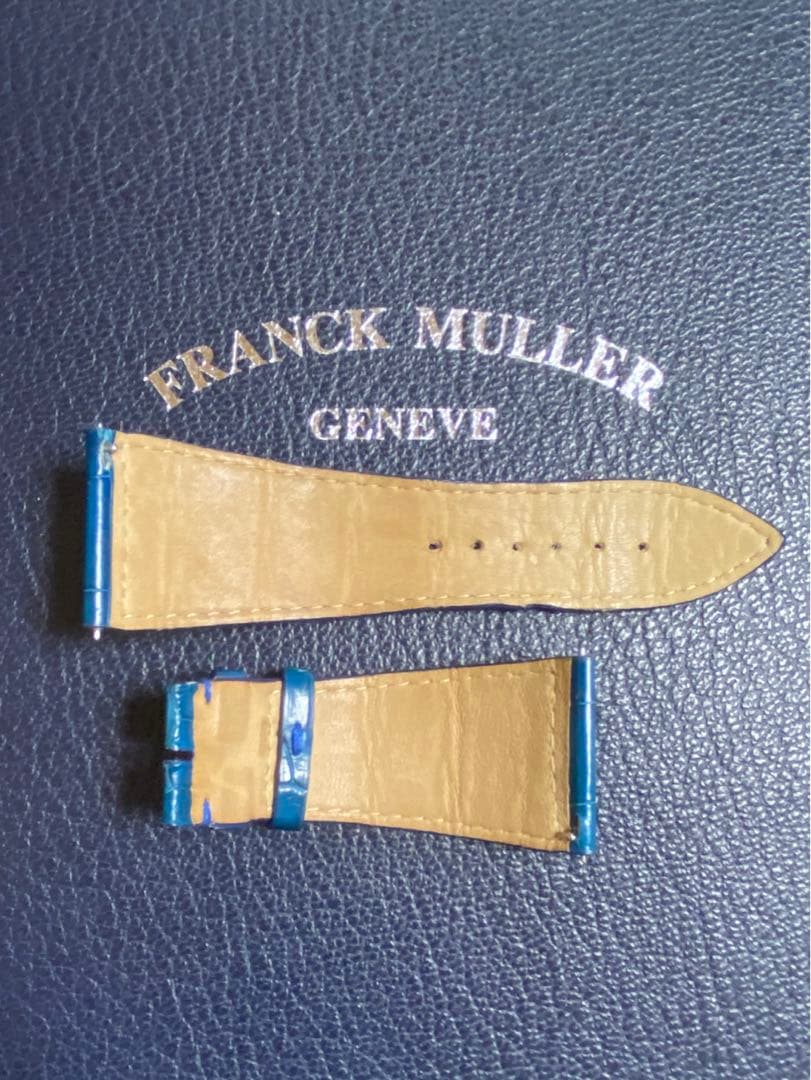 30mm フランクミュラー 用 ブルーオーダー クロコ ストラップ ベルト
