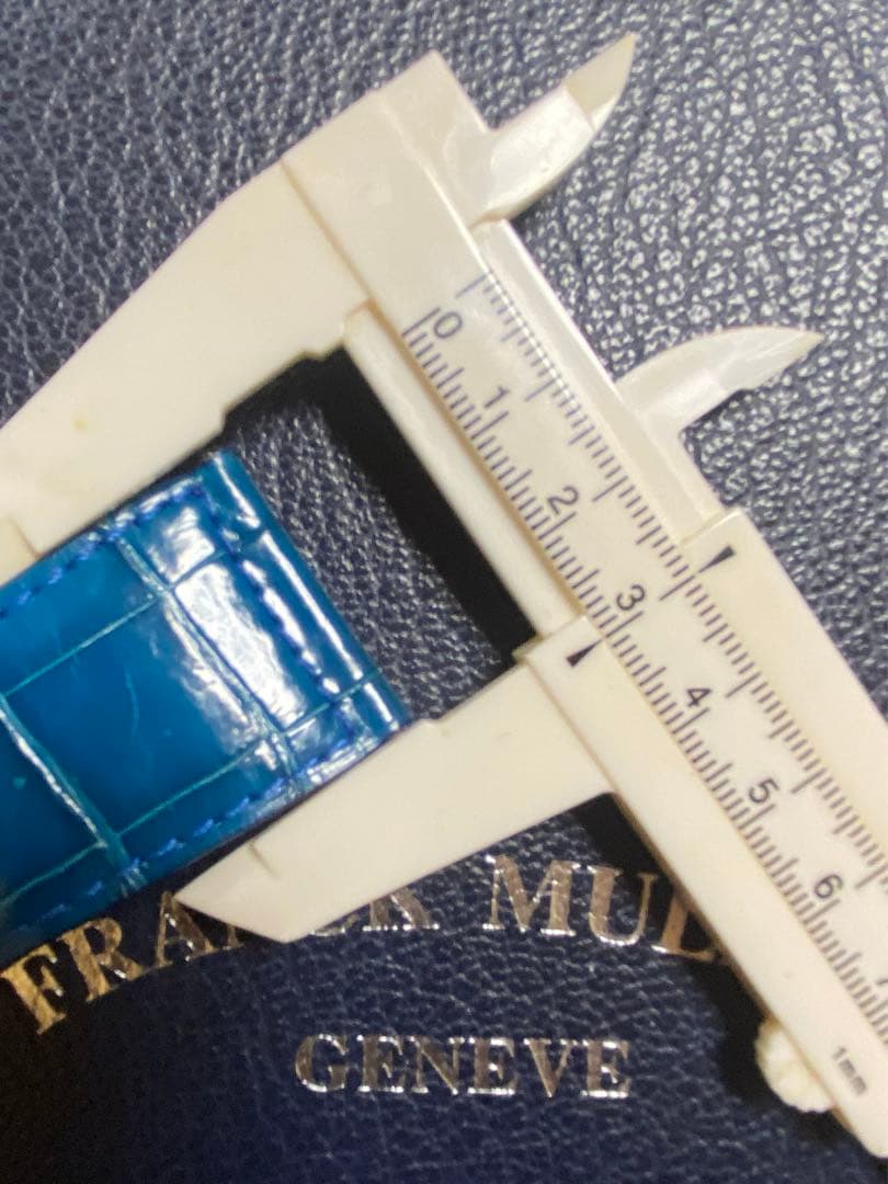 30mm フランクミュラー 用 ブルーオーダー クロコ ストラップ ベルト