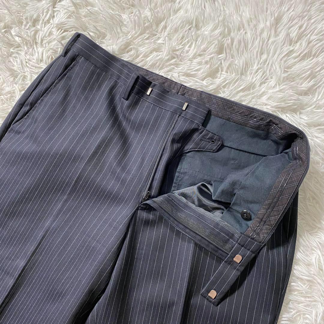 【極美品】バーバリーブラックレーベル　セットアップスーツ　通年ウール　シルク混