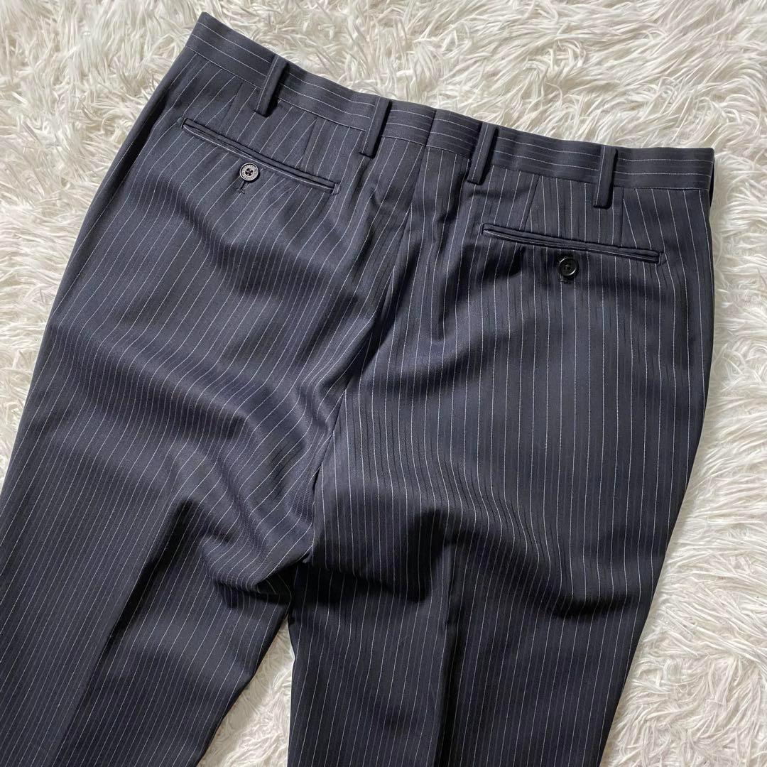 【極美品】バーバリーブラックレーベル　セットアップスーツ　通年ウール　シルク混