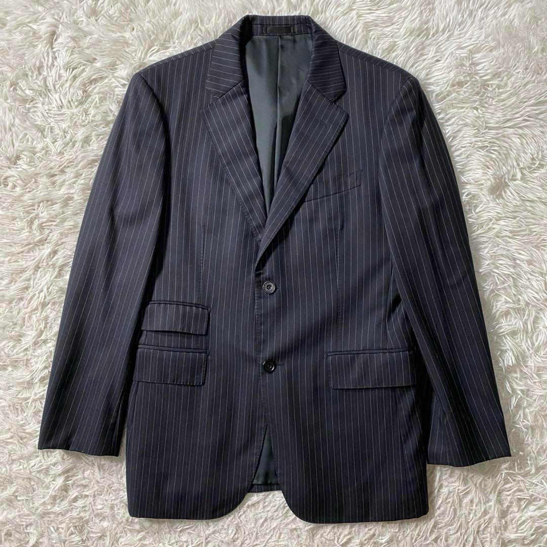 【極美品】バーバリーブラックレーベル　セットアップスーツ　通年ウール　シルク混