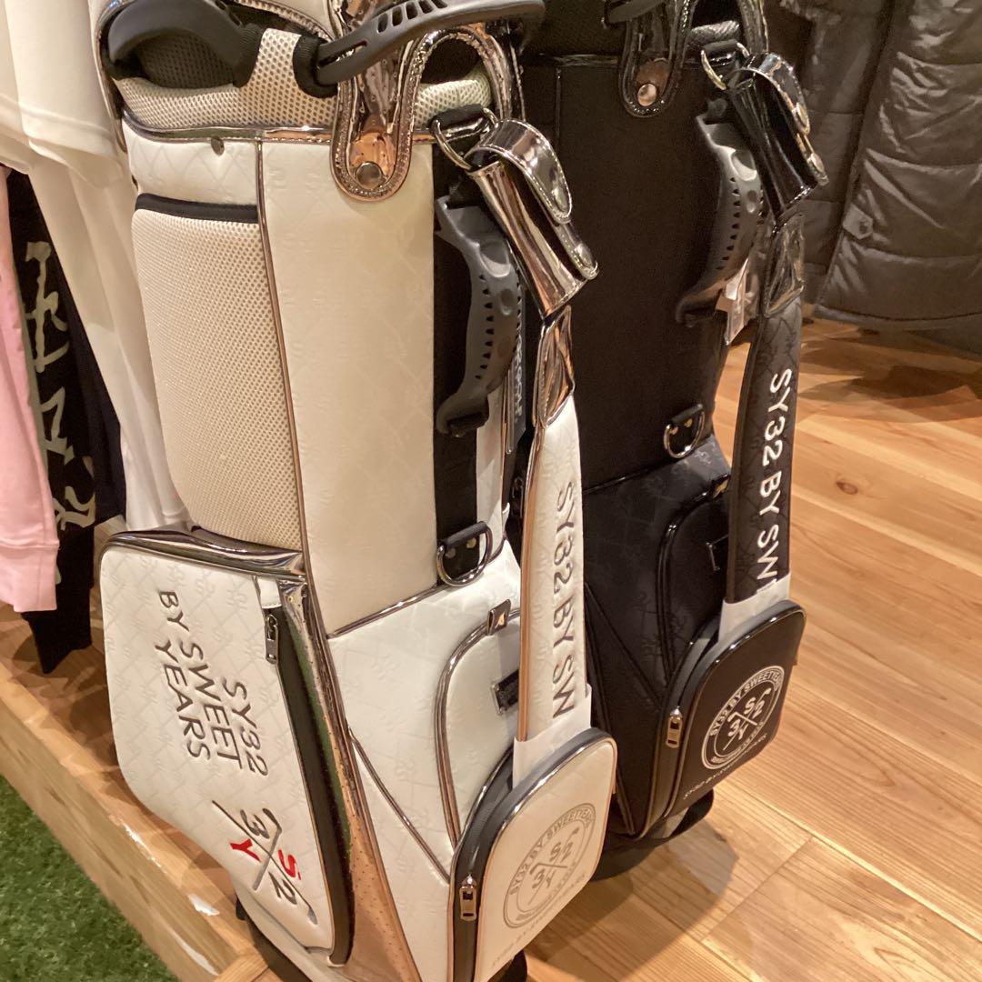 SY32 GOLF by SWEET YEARS キャディバッグ　ホワイト