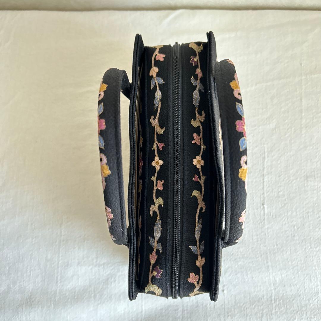 岡重 利休バッグ / 蓬莱袋 正絹