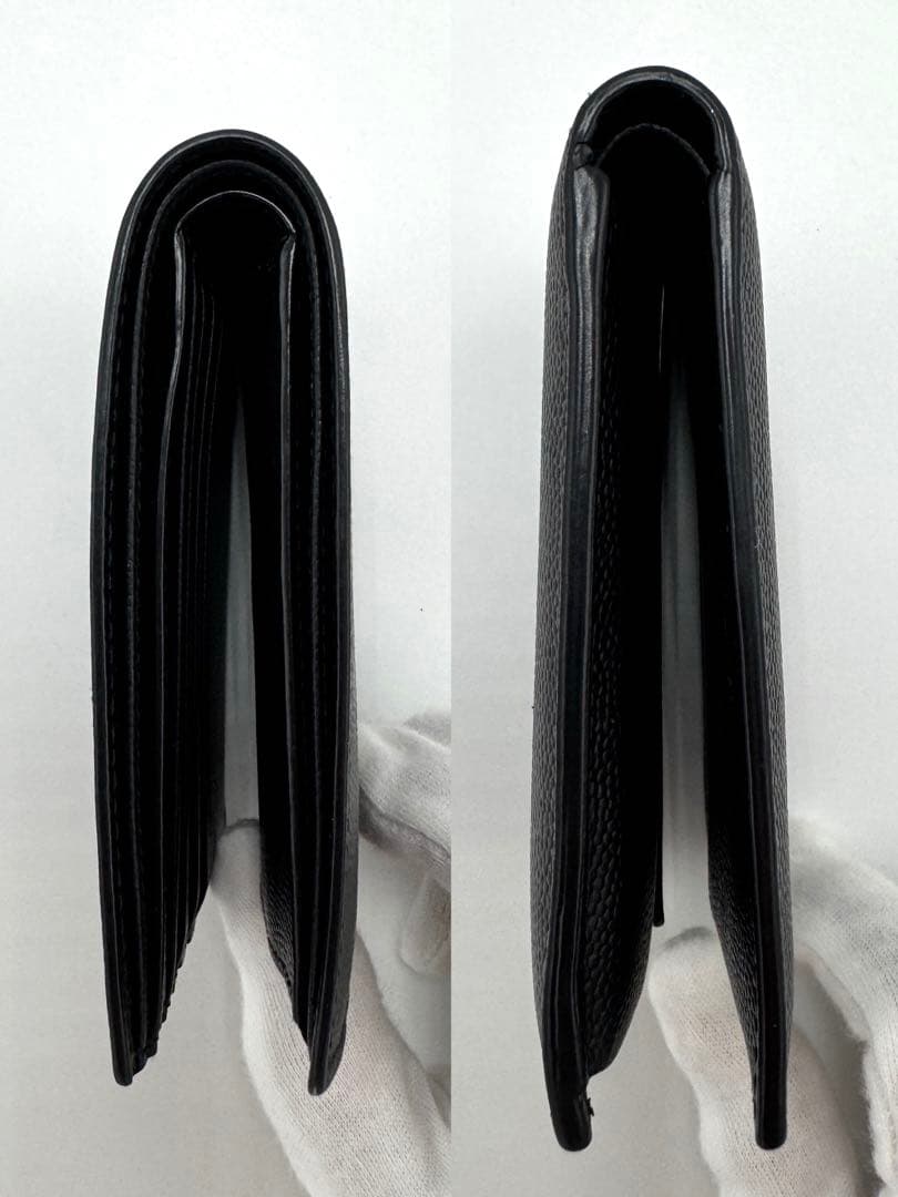 美品☆サンローランパリ 2つ折り財布 小銭入れ付 YSL 396303 ブラック