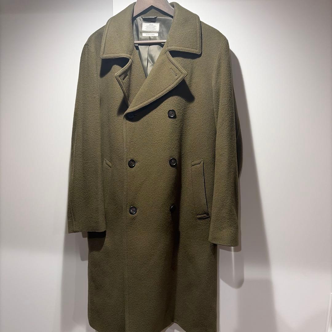 ジャーナルスタンダード オリーブ ダブルブレストウールコート