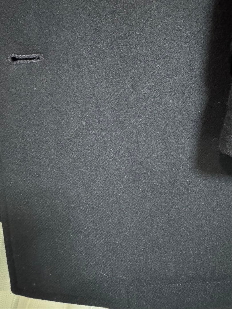 ふじふじ　スーパー140'S メルトン シングル ロング Pコート