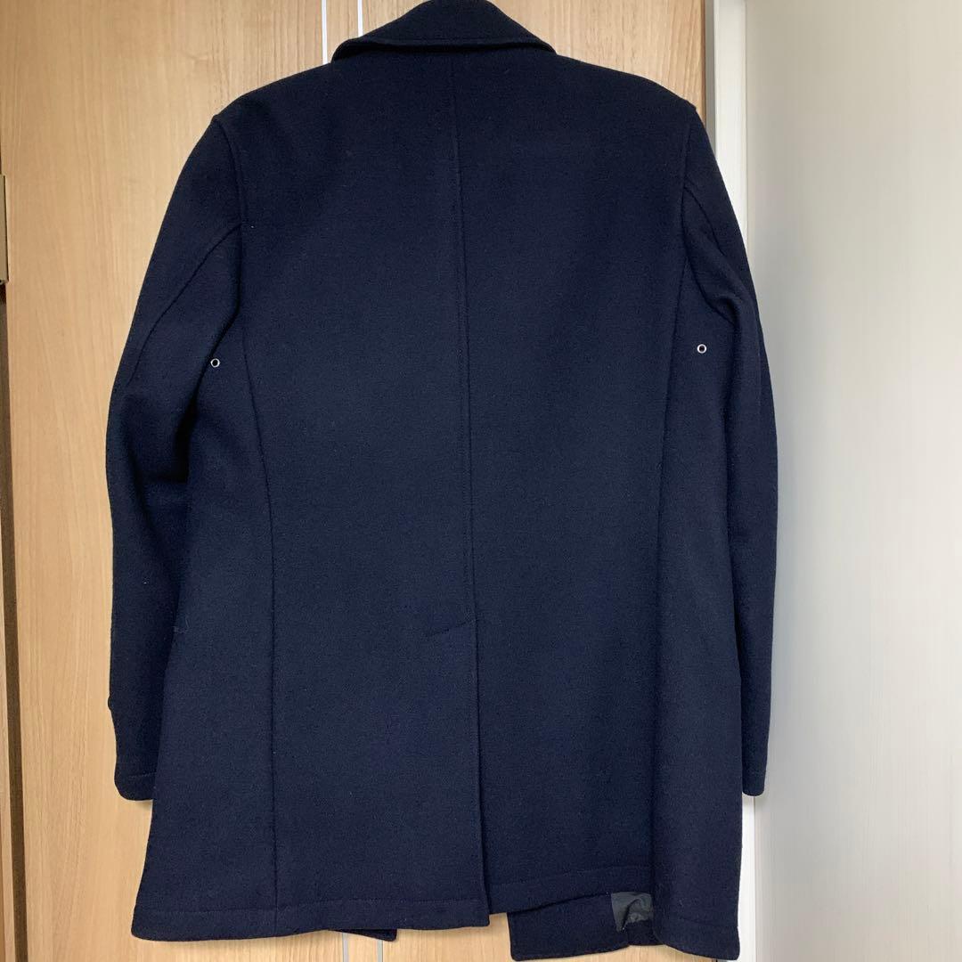 ふじふじ　スーパー140'S メルトン シングル ロング Pコート