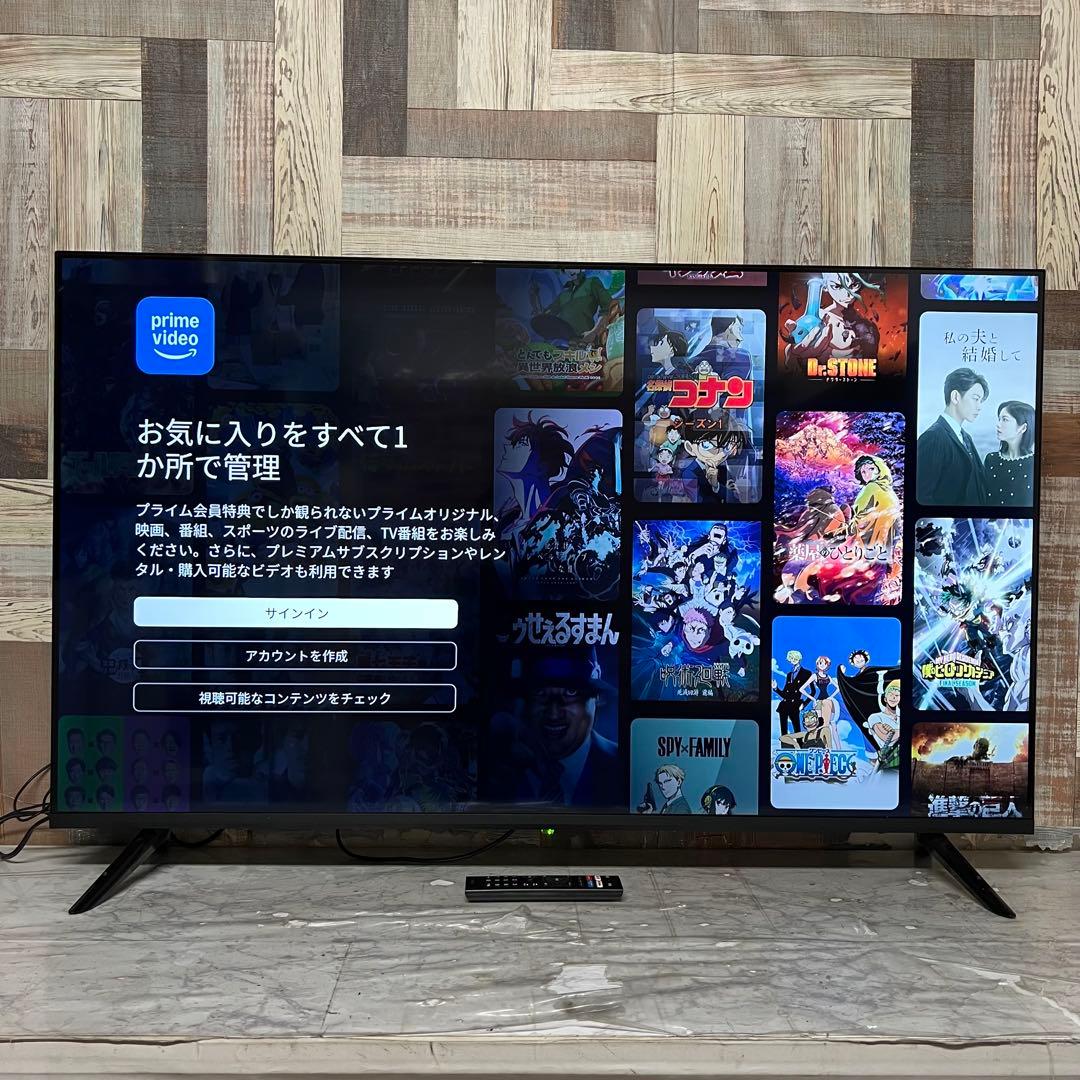全国送料込❣️ASTEX チューナーレス4k50型Android TV新品リモコン