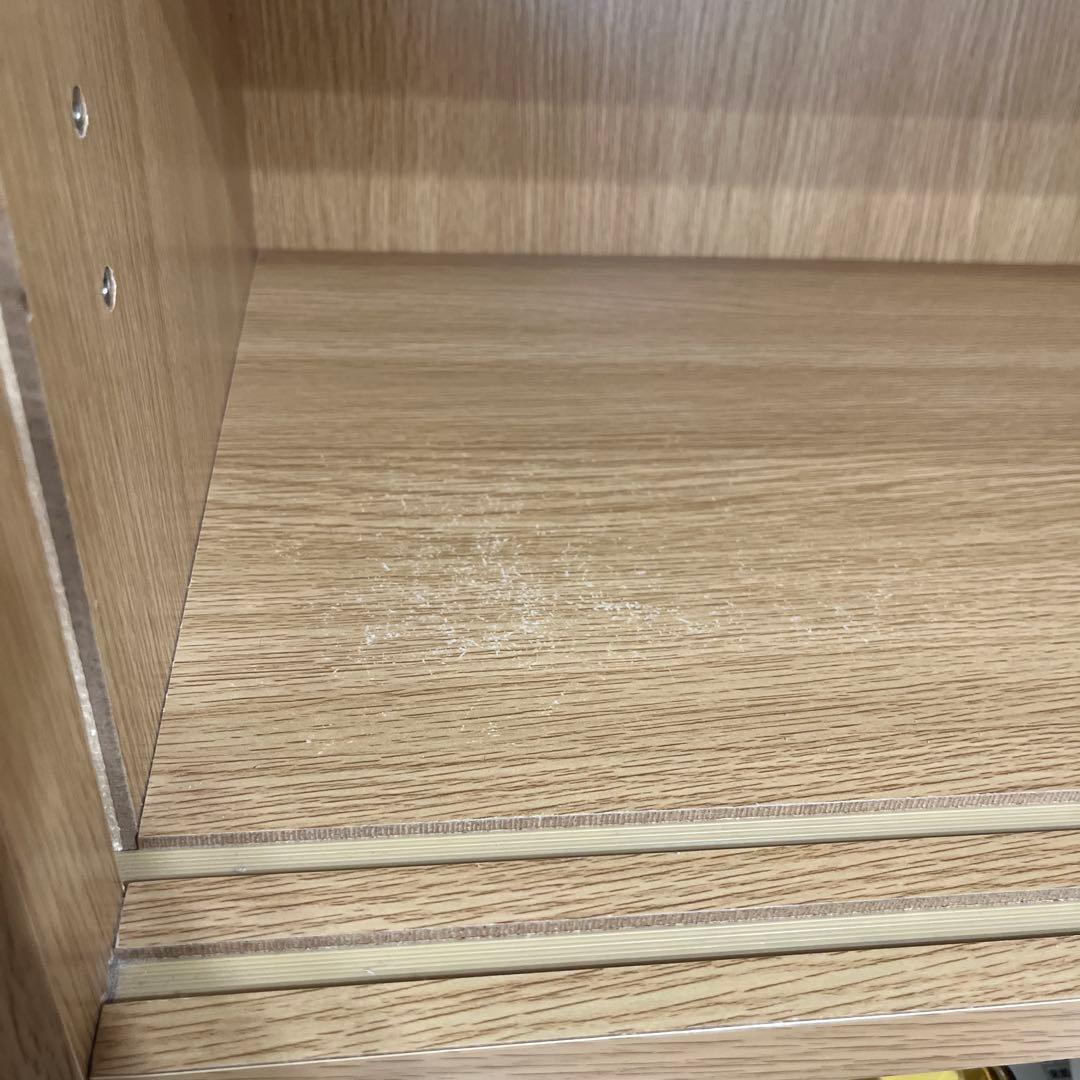 10月21日〜22日発送 無印良品 木製カップボード・幅120cm・オーク材