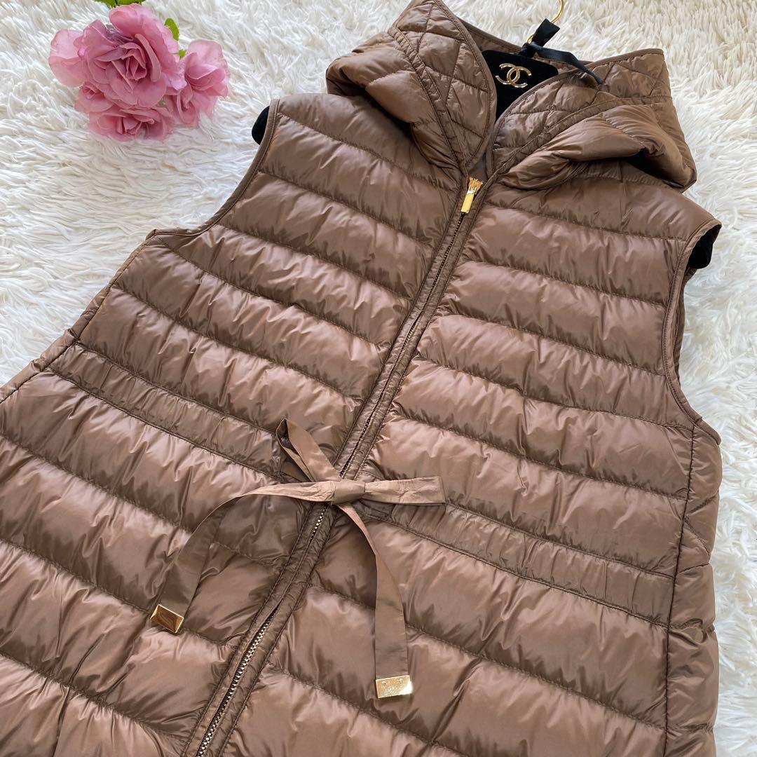 美品✨MaxMara THECUBE ロングダウンベスト ロングジレ 38