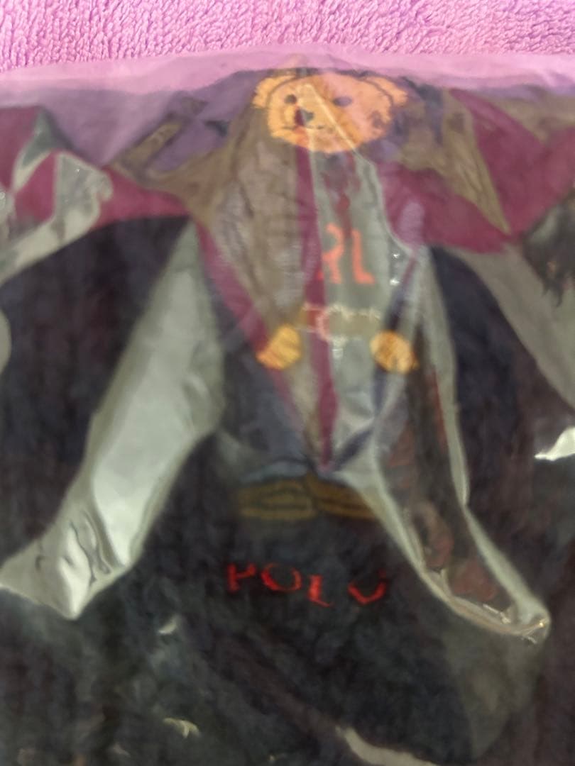 POLO ポロ Ralph Lauren ネイビー マフラー クマ