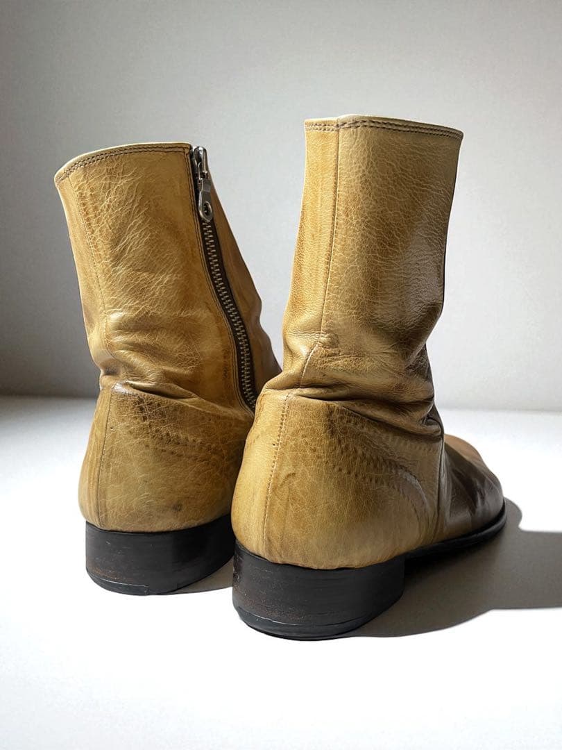 Mihara Yasuhiro 初期 炙り出しサイドジップブーツ 27