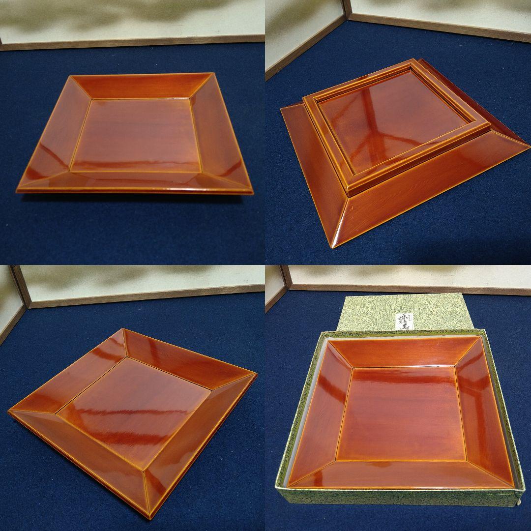 AJ48 春慶塗り 菓子器 菓子皿 盆 花器 まとめて6点 飛騨高山春慶塗り