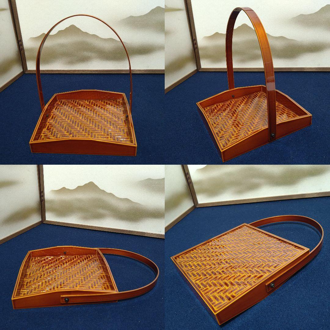 AJ48 春慶塗り 菓子器 菓子皿 盆 花器 まとめて6点 飛騨高山春慶塗り