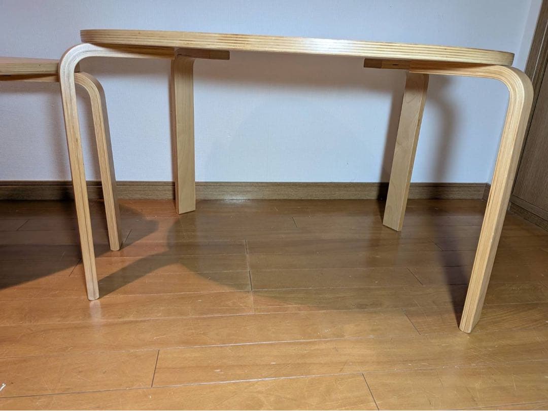 ■送料込■IKEA スヴァルスタ ネストテーブル ローテーブル 木製家具机デスク