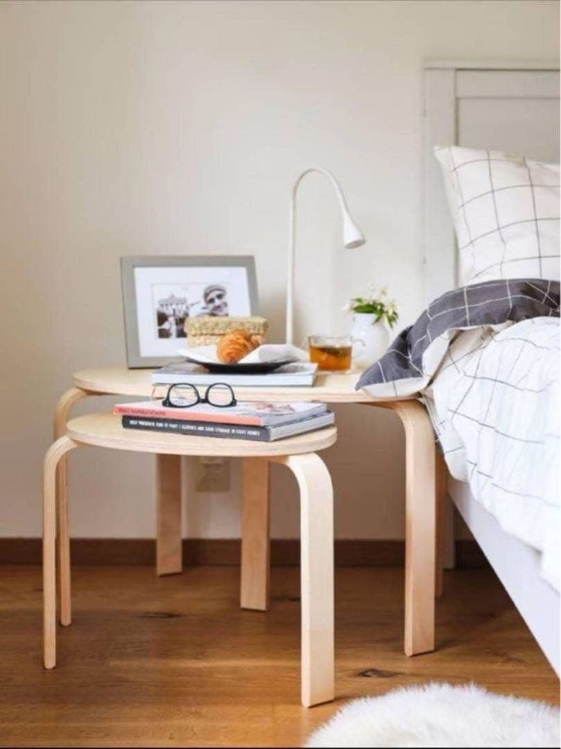 ■送料込■IKEA スヴァルスタ ネストテーブル ローテーブル 木製家具机デスク