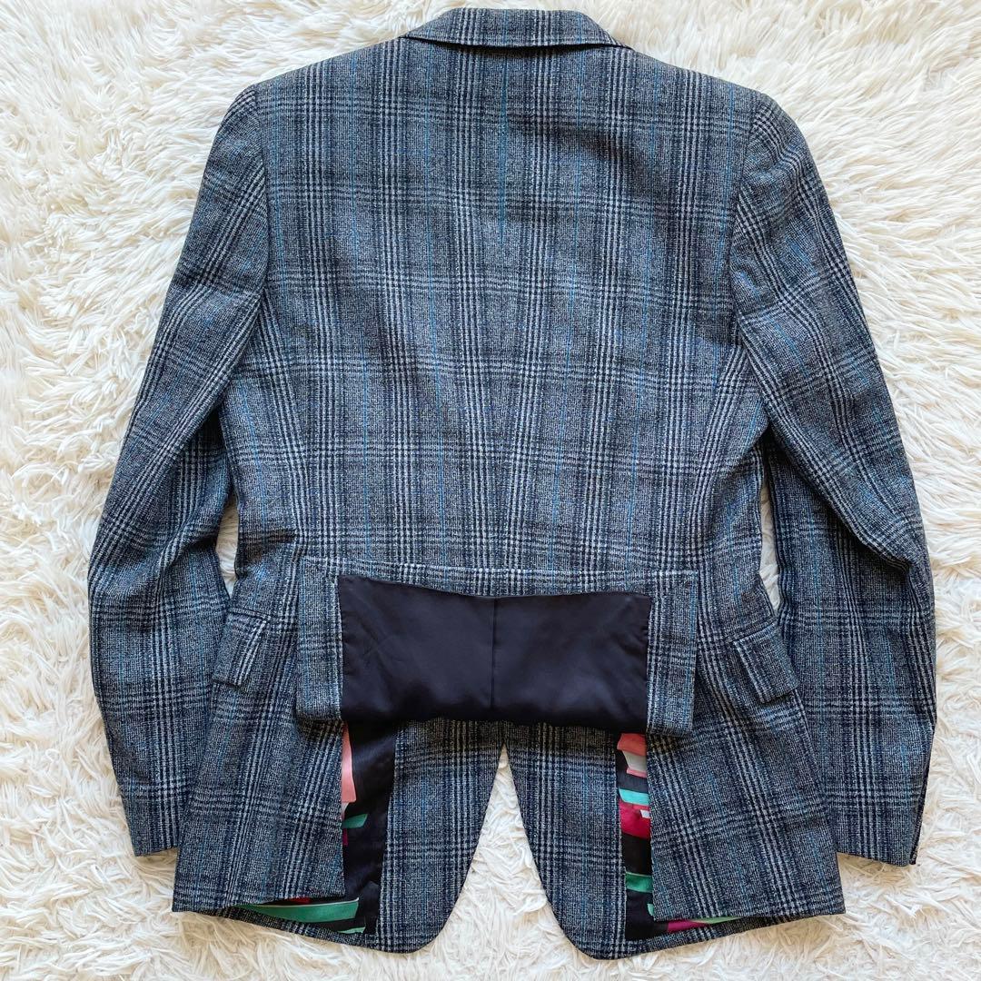 美品 ポールスミス 現行 ツイード セットアップ マルチカラー 総柄 チェック