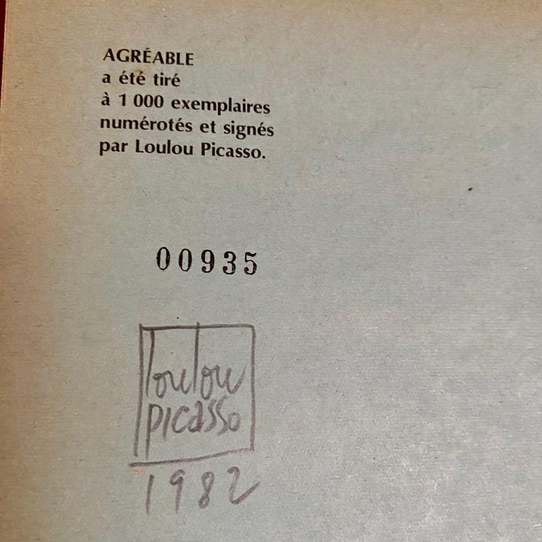 AGREABLE Loulou Picasso ルル・ピカソ 1000冊限定