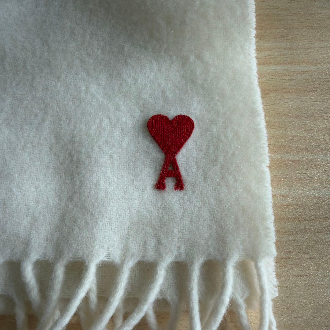 アミパリ アミパリス マフラー ホワイト 白