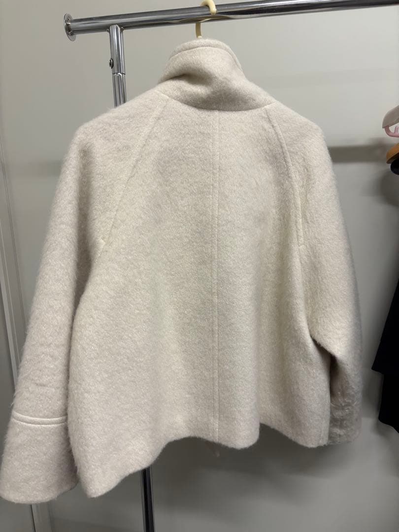 EMMEL REFINES スタンド シャギー ショートコート