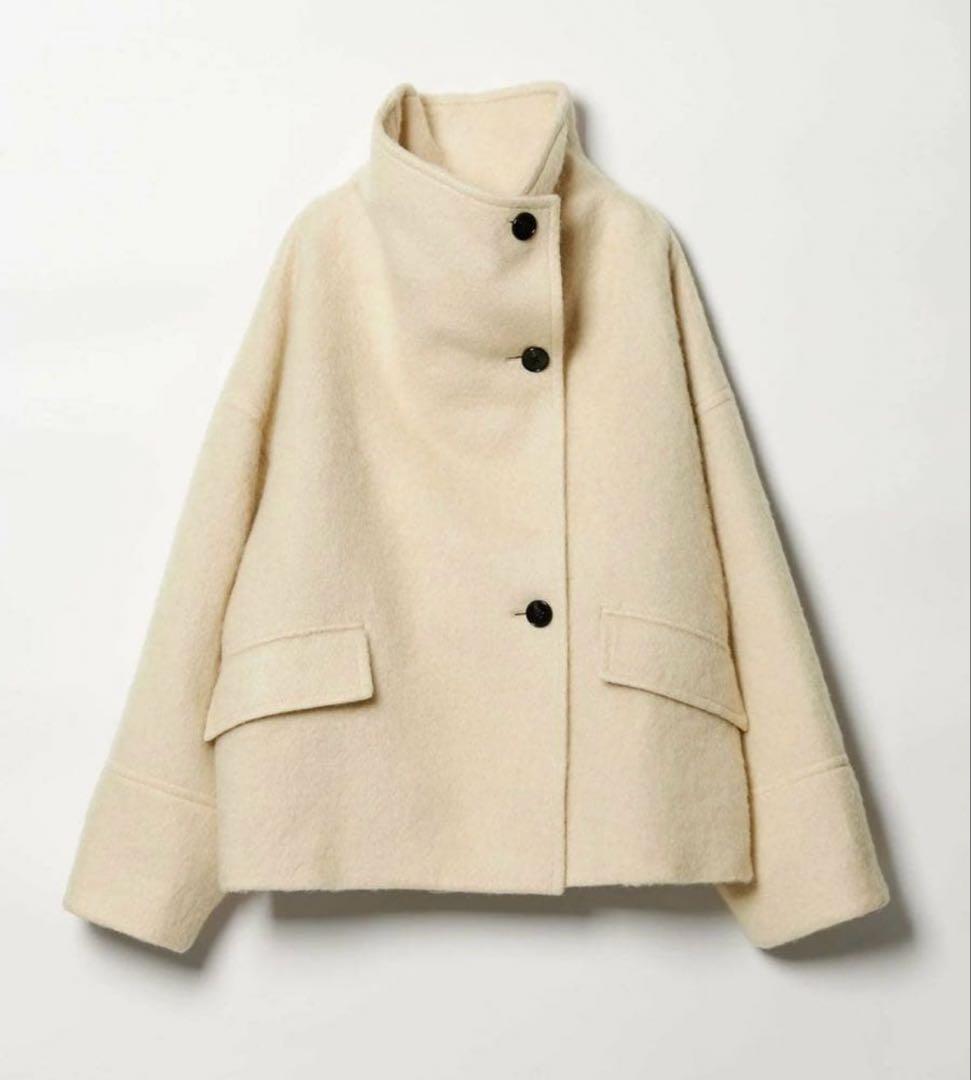 EMMEL REFINES スタンド シャギー ショートコート