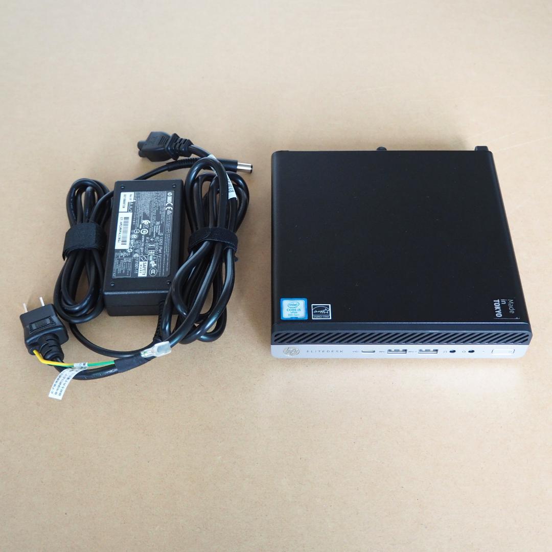 ミニPC HP EliteDesk 800 G4 DM i5-8500T/16G