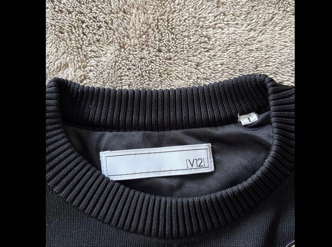 V12 ゴルフウェアー ニット 防風裏地