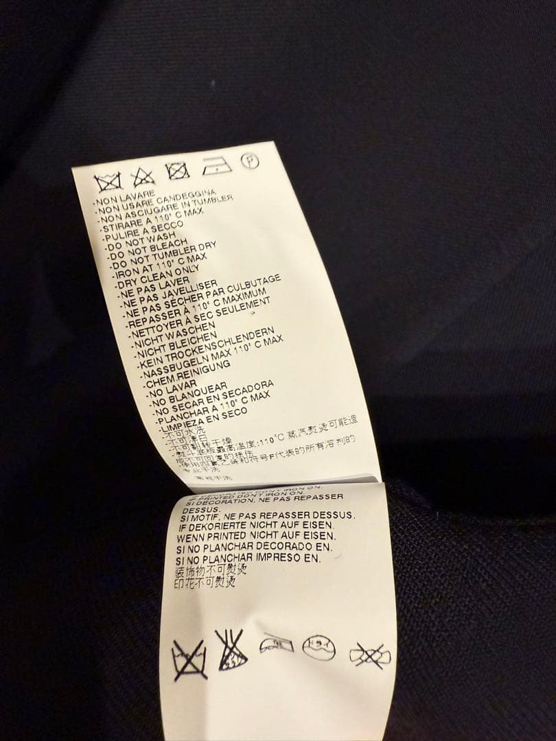 Maison Margiela ノーカラージャケット 48 ブラック