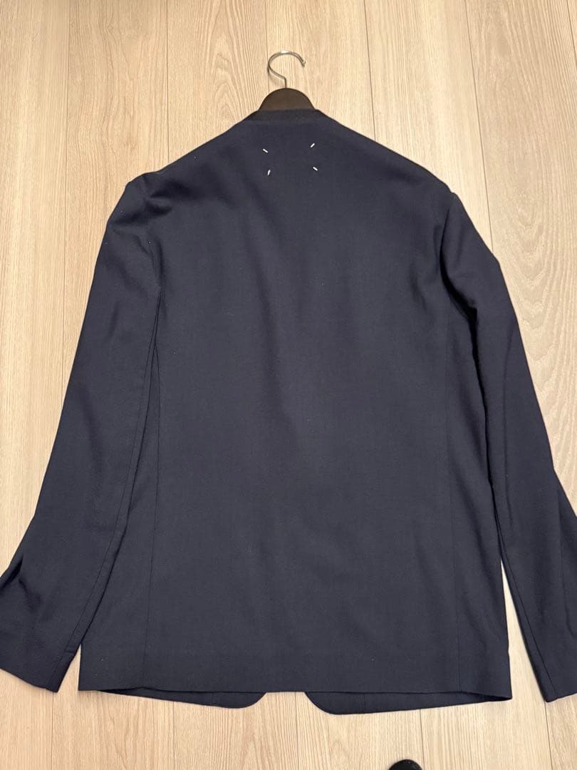 Maison Margiela ノーカラージャケット 48 ブラック