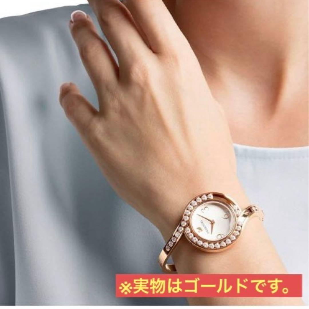 ★週末限定値下★ スワロフスキー　ゴールド　腕時計 バングル　ウォッチ