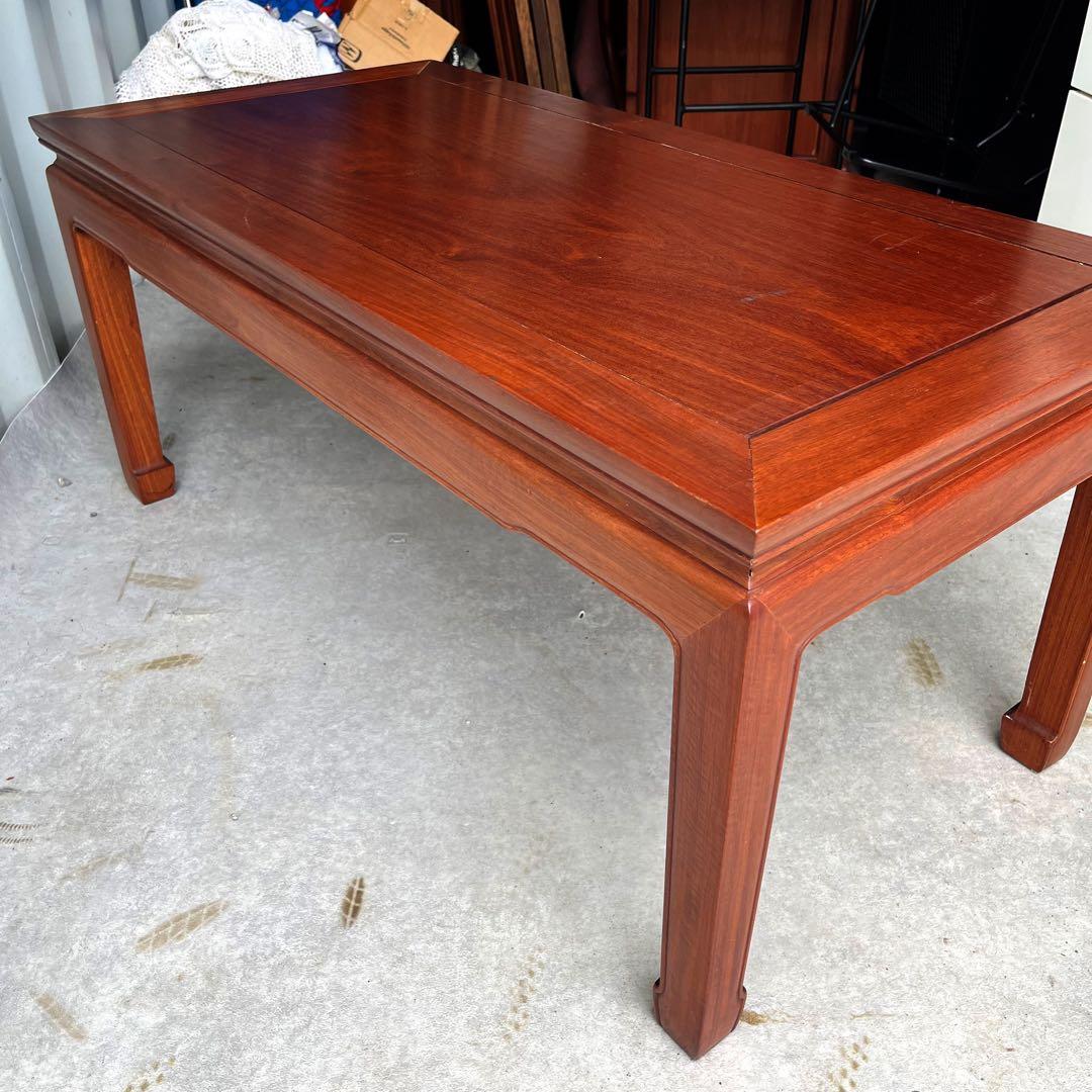 取付無料！中国美術 唐木 花梨 おしゃれアンティーク センターローテーブル✨