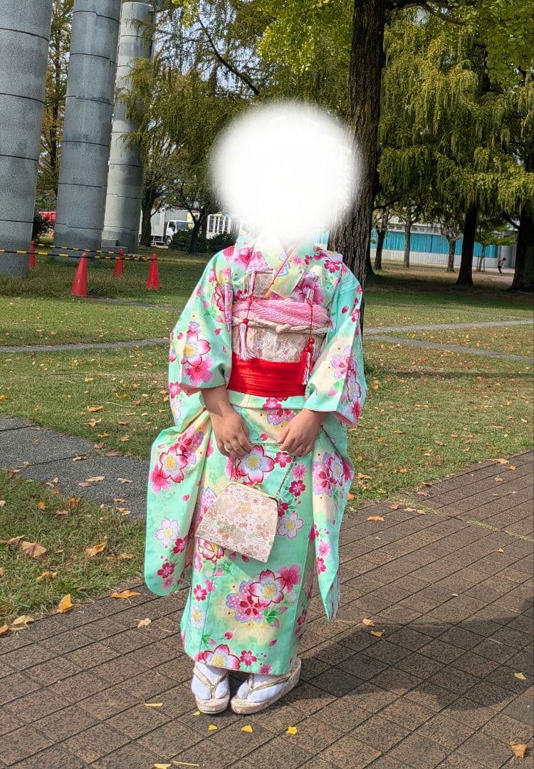 七五三 7歳　着物、髪飾り(勝山かんざし、かのこ)セット