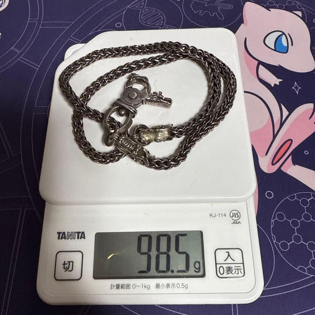 シルバーウォレットチェーン　ドラゴン