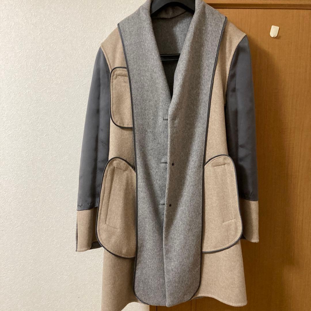 ARTIGIANALE グレー チェスターコート サイズ48 イタルスタイル